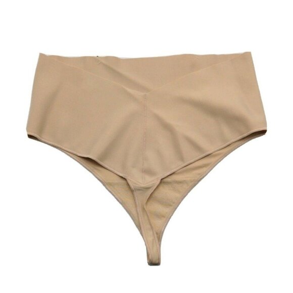 Maidenform Curvy Cooling Shaping Thong Firm Control Beige Plus Size 2X NEW - Picture 8 of 10